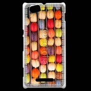 Coque Sony Xperia M Étalage macarons