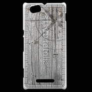 Coque Sony Xperia M Rose des vents sur fond en bois