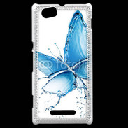 Coque Sony Xperia M Papillon en eau