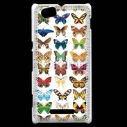 Coque Sony Xperia M Tableau de papillons