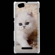 Coque Sony Xperia M Adorable chaton persan 2