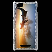 Coque Sony Xperia M Saut de dauphin au couché de soleil