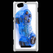 Coque Sony Xperia M Manette de jeux bleue