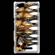 Coque Sony Xperia M Quille de bowling dorée