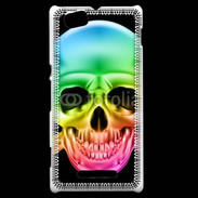 Coque Sony Xperia M Tête de mort couleur