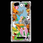 Coque Sony Xperia M Animaux cartoon