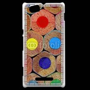 Coque Sony Xperia M Art crayon de couleur