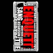 Coque Sony Xperia M Enquête de police