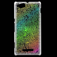 Coque Sony Xperia M Empreintes digitales de couleur