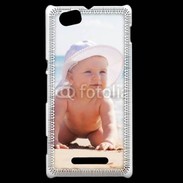 Coque Sony Xperia M Bébé à la plage