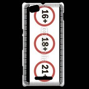Coque Sony Xperia M Interdit au moins de ...