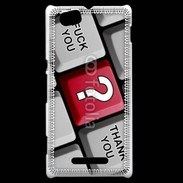 Coque Sony Xperia M Humour clavier ordinateur