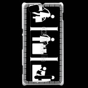 Coque Sony Xperia M humour panneau
