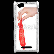Coque Sony Xperia M préservatif rouge