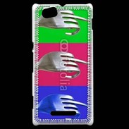 Coque Sony Xperia M Fuck fourchettes