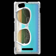 Coque Sony Xperia M Lunette de soleil sur la plage