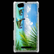 Coque Sony Xperia M Plage tropicale