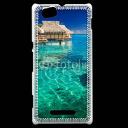 Coque Sony Xperia M Bungalow sur l'eau des tropiques