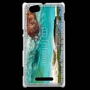 Coque Sony Xperia M Belle plage avec tortue