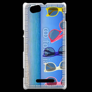 Coque Sony Xperia M Lunettes sur la plage
