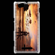 Coque Sony Xperia M Couple romantique sur la plage 2