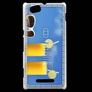 Coque Sony Xperia M Jus d'orange sur la plage