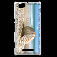 Coque Sony Xperia M Coquillage sur la plage 5