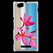 Coque Sony Xperia M Fleurs à la plage