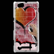 Coque Sony Xperia M Love graffiti