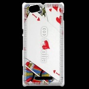 Coque Sony Xperia M As de coeur