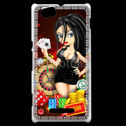 Coque Sony Xperia M Lady au casino