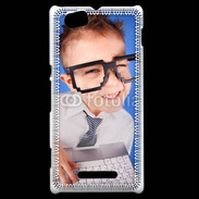 Coque Sony Xperia M jeune Geek avec clavier