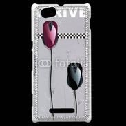 Coque Sony Xperia M course de souris
