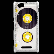 Coque Sony Xperia M Cassette audio transparente 1