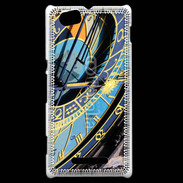 Coque Sony Xperia M Horloge médiévale