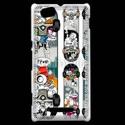 Coque Sony Xperia M Skate graffiti