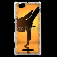 Coque Sony Xperia M Silhouette de karatéka