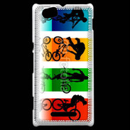 Coque Sony Xperia M Figures en BMX 