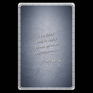 Etui carte bancaire Les Folies Bleu Citation Oscar Wilde