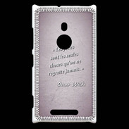 Coque Nokia Lumia 925 Les Folies Rose Citation Oscar Wilde