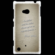 Coque Nokia Lumia 720 Les Folies Sepia Citation Oscar Wilde