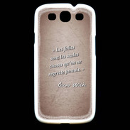 Coque Samsung Galaxy S3 Les Folies Rouge Citation Oscar Wilde