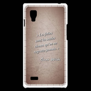 Coque LG Optimus L9 Les Folies Rouge Citation Oscar Wilde