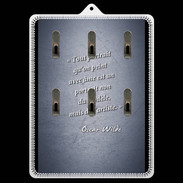 Porte clés Portrait Ame Bleu Citation Oscar Wilde