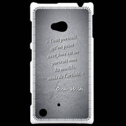 Coque Nokia Lumia 720 Portrait Ame Noir Citation Oscar Wilde