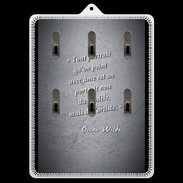 Porte clés Portrait Ame Noir Citation Oscar Wilde