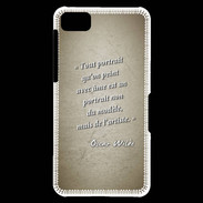 Coque Blackberry Z10 Portrait Ame Sepia Citation Oscar Wilde