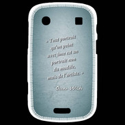 Coque Blackberry Bold 9900 Portrait Ame Turquoise Citation Oscar Wilde