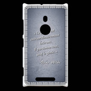 Coque Nokia Lumia 925 Public génie Bleu Citation Oscar Wilde