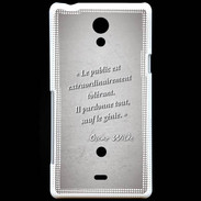 Coque Sony Xperia T Public génie Gris Citation Oscar Wilde